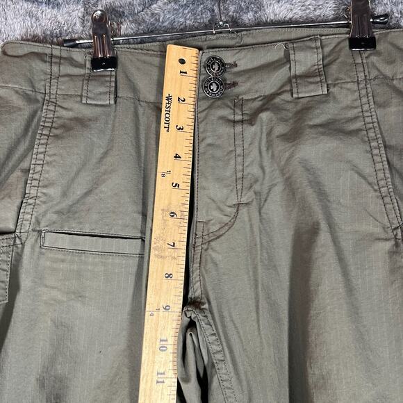 Dovetail Workwear Day Construct Pants Womens 8/34 Green Cargo Double Knee Light - Picture 8 of 10